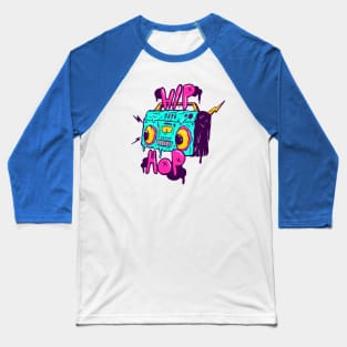 Spooky Hip Hop Melting Radio Baseball T-Shirt